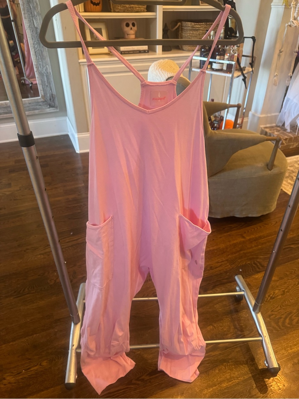 Free People pink hot shot romper